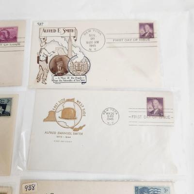 6 - 1945 MIXED THEMED 1ST DAY STAMPS
