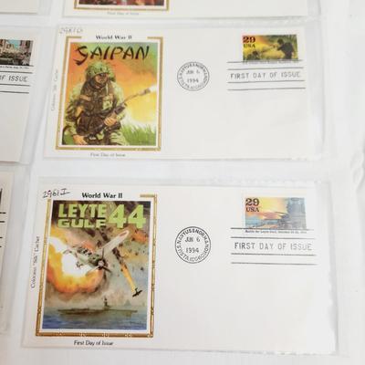 7 - 1994 WORLD WAR II 1ST DAY STAMPS