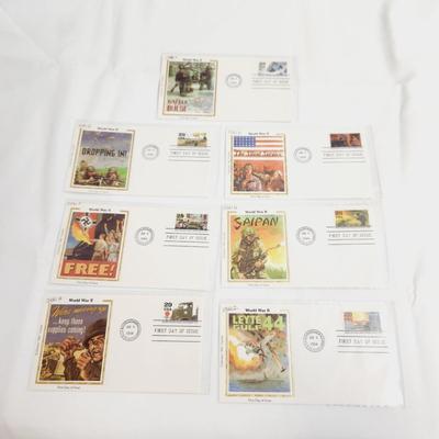 7 - 1994 WORLD WAR II 1ST DAY STAMPS