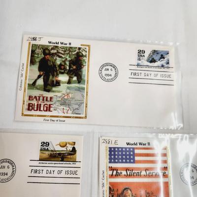 7 - 1994 WORLD WAR II 1ST DAY STAMPS