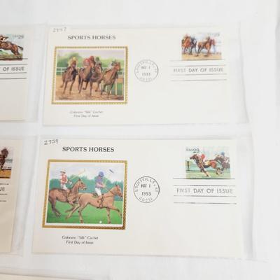 5 - 1993 SPORTS HORSES - 1ST DAY STAMPS