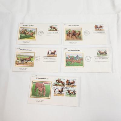 5 - 1993 SPORTS HORSES - 1ST DAY STAMPS