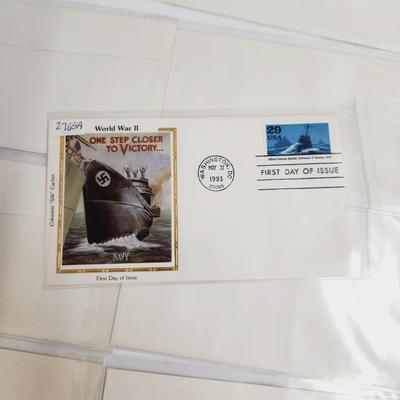 8 - 1993 WORLD WAR II - 1ST DAY STAMPS