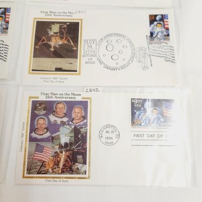 8 - 1994 FIRST MAN ON THE MOON 25TH ANNIVERSARY 1ST ISSUE STAMPS