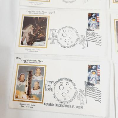 8 - 1994 FIRST MAN ON THE MOON 25TH ANNIVERSARY 1ST ISSUE STAMPS
