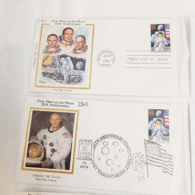 8 - 1994 FIRST MAN ON THE MOON 25TH ANNIVERSARY 1ST ISSUE STAMPS