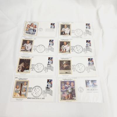 8 - 1994 FIRST MAN ON THE MOON 25TH ANNIVERSARY 1ST ISSUE STAMPS