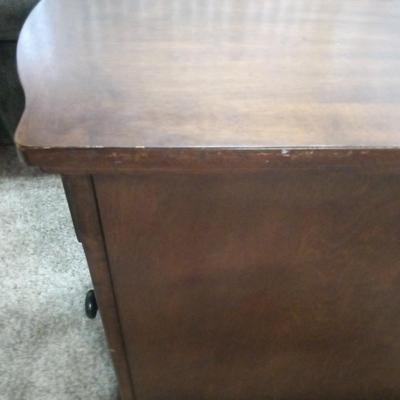 2 MATCHING END TABLE WITH POWER SUPPLY, STORAGE AND PULL OUT DRINK HOLDERS