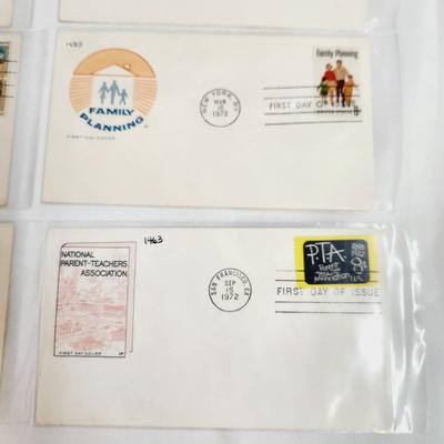 6 - 1972 MIXED THEMED 1ST DAY STAMPS