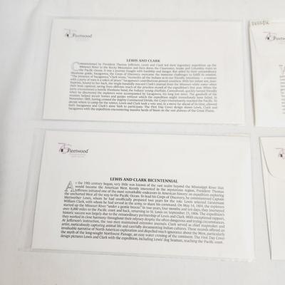 4 - 2004 LEWIS & CLARK EXPEDITION PICTURES 1ST DAY STAMPS