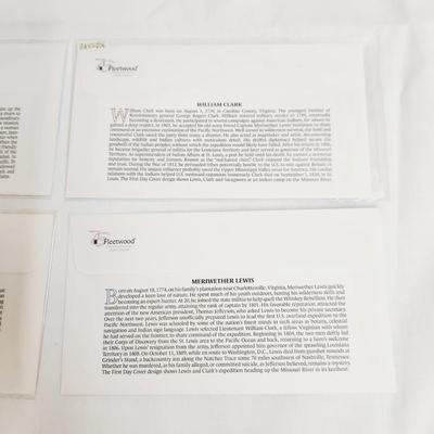 4 - 2004 LEWIS & CLARK EXPEDITION PICTURES 1ST DAY STAMPS