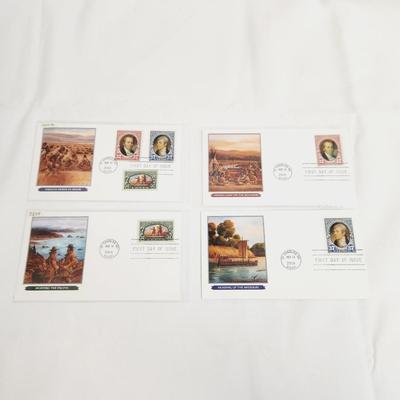4 - 2004 LEWIS & CLARK EXPEDITION PICTURES 1ST DAY STAMPS