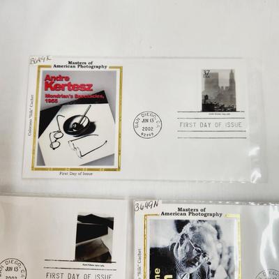 9 - 2002 MASTERS OF PHOTOGRAPHY - 1ST DAY STAMPS