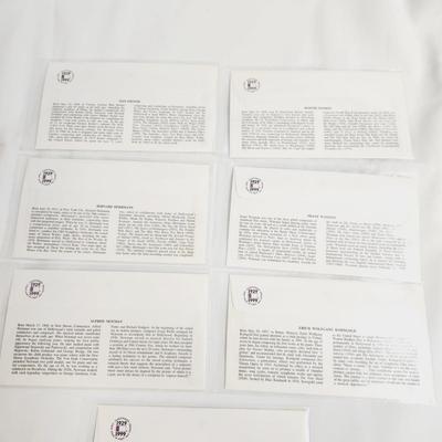 7 - 1999 HOLLYWOOD COMPOSERS - 1ST DAY ISSUE STAMPS