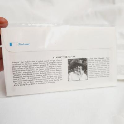 5 - 2000 STAMPIN THE FUTURE SAUL MANDEL - 1ST ISSUE STAMPS