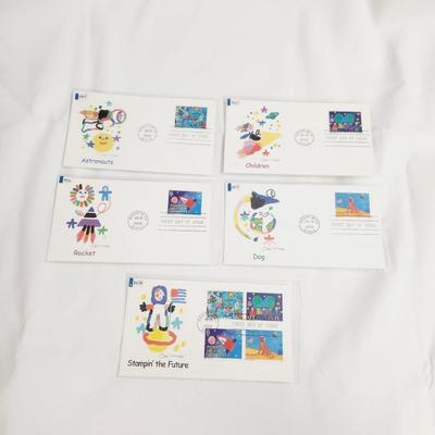 5 - 2000 STAMPIN THE FUTURE SAUL MANDEL - 1ST ISSUE STAMPS