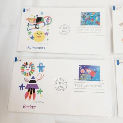 5 - 2000 STAMPIN THE FUTURE SAUL MANDEL - 1ST ISSUE STAMPS