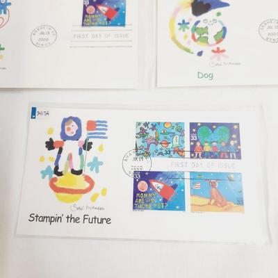 5 - 2000 STAMPIN THE FUTURE SAUL MANDEL - 1ST ISSUE STAMPS