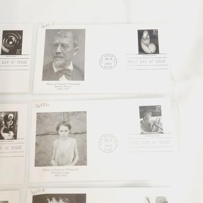 8 - MASTERS OF AMERICAN PHOTOGRAPHY #1 - 1ST DAY STAMPS