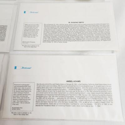 8 - MASTERS OF AMERICAN PHOTOGRAPHY #1 - 1ST DAY STAMPS