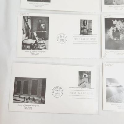 8 - MASTERS OF AMERICAN PHOTOGRAPHY #1 - 1ST DAY STAMPS