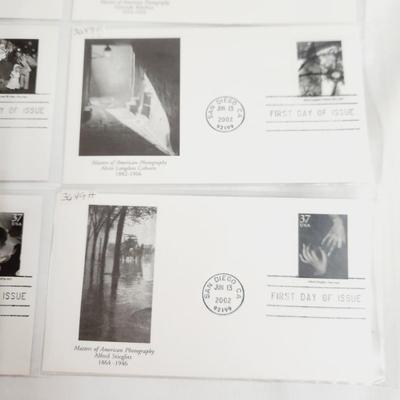 8 - MASTERS OF AMERICAN PHOTOGRAPHY #2 - 1ST DAY STAMPS