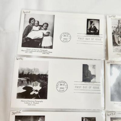 8 - MASTERS OF AMERICAN PHOTOGRAPHY #2 - 1ST DAY STAMPS