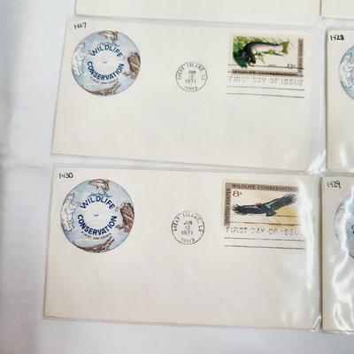 4 & 4 1971  WILDLIFE CONSERVATION & HISTORIC PRESERVATION - 1ST DAY ISSUE STAMPS