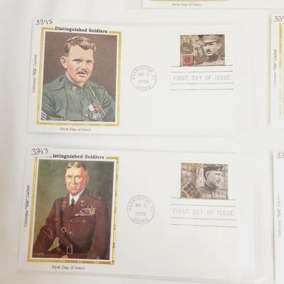 5 - 2000 DISTINGUISHED SOLDIERS - 1ST DAY ISSUE STAMPS