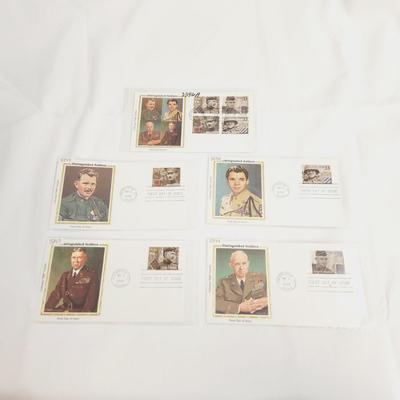 5 - 2000 DISTINGUISHED SOLDIERS - 1ST DAY ISSUE STAMPS