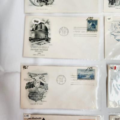 10 - 1948 & 1949 - "PLACES" MIXED 1ST DAY STAMPS