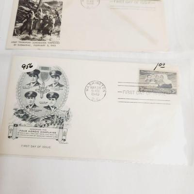 6 - 1948 & 49 - "HISTORIC HEROS" THEMED 1ST DAY STAMPS
