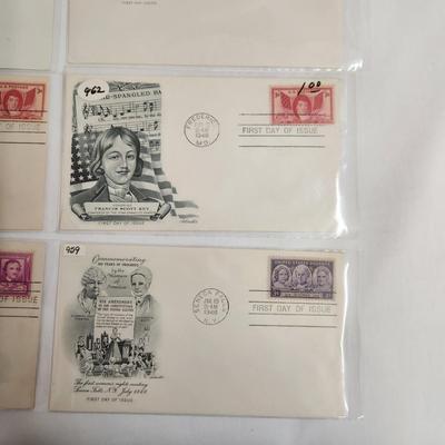 11 - 1948 & 49 - "PEOPLE OF HISTORY" THEMED 1ST DAYS STAMPS