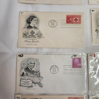 11 - 1948 & 49 - "PEOPLE OF HISTORY" THEMED 1ST DAYS STAMPS