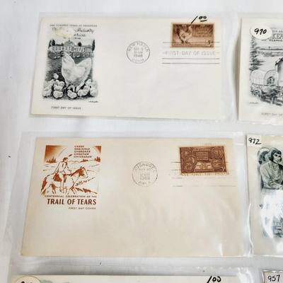10 - 1948 "PLACES FROM LONG AGO" THEMED - 1ST DAY STAMPS