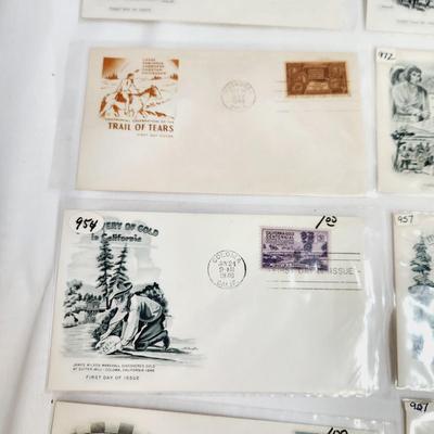 10 - 1948 "PLACES FROM LONG AGO" THEMED - 1ST DAY STAMPS