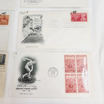 10 - 1948 "HUNDRED PLUS YEARS OF HISTORY" THEMED - 1ST DAY STAMPS