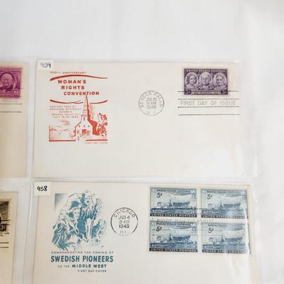 10 - 1948 "HUNDRED PLUS YEARS OF HISTORY" THEMED - 1ST DAY STAMPS
