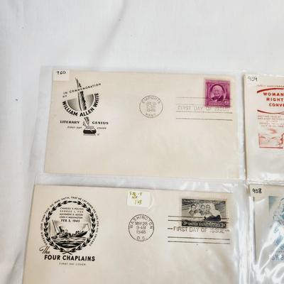 10 - 1948 "HUNDRED PLUS YEARS OF HISTORY" THEMED - 1ST DAY STAMPS