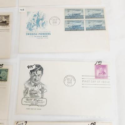 10 - 1948 "HUNDRED PLUS YEARS OF HISTORY" THEMED - 1ST DAY STAMPS