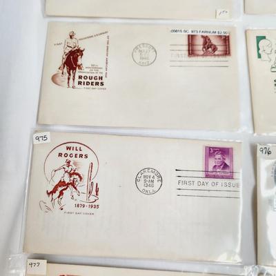 10 - 1948 "LOTS OF HISTORY INCLUDING ROY ROGERS" THEME - 1ST DAY STAMPS