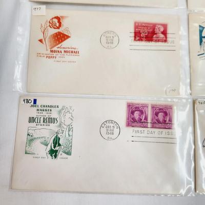 10 - 1948 "MORE & MORE HISTORY" THEMED - 1ST DAY STAMPS