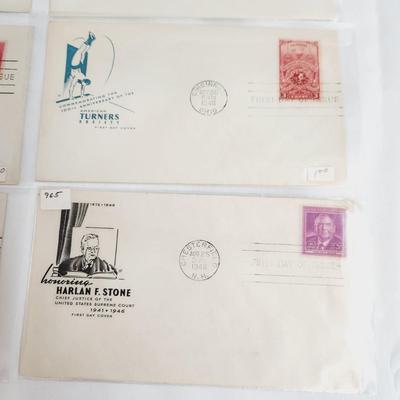 10 - 1948 "MORE & MORE HISTORY" THEMED - 1ST DAY STAMPS