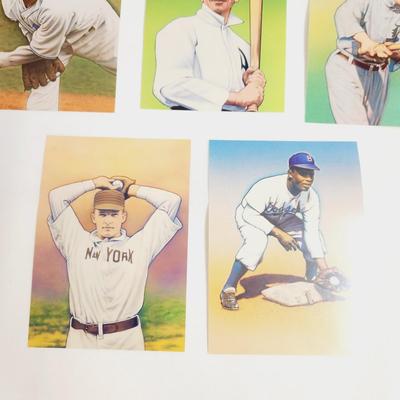 2000 BASEBALLS LEGENDS OF  PLAYERS POSTCARD BUNDLE #4 - 1ST ISSUE STAMP