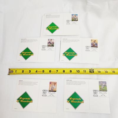 2000 BASEBALLS LEGENDS OF  PLAYERS POSTCARD BUNDLE #1 - 1ST ISSUE STAMPS