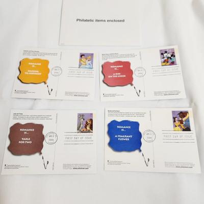 2006 DISNEY CHARACTERS POSTCARD BUNDLE - FIRST DAY ISSUE STAMPS