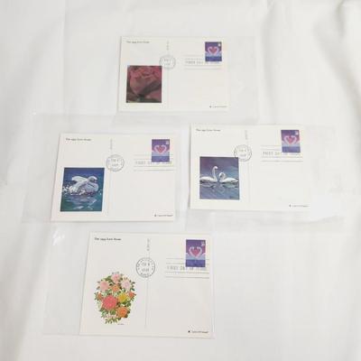 1997 - LOVE STAMP #2 POST CARD BUNDLE - 1ST DAY ISSUE STAMPS