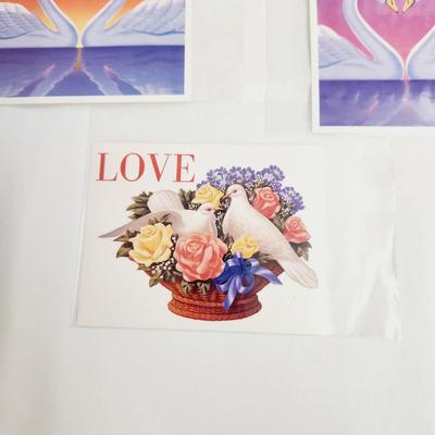 1997 - LOVE STAMP #2 POST CARD BUNDLE - 1ST DAY ISSUE STAMPS