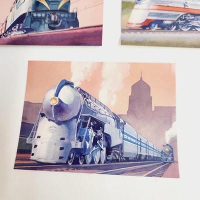 1999 FLEETWOOD "TRAINS" POSTCARD BUNDLE - 1ST DAY ISSUE STAMPS