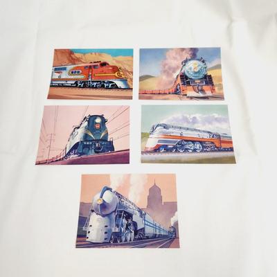 1999 FLEETWOOD "TRAINS" POSTCARD BUNDLE - 1ST DAY ISSUE STAMPS